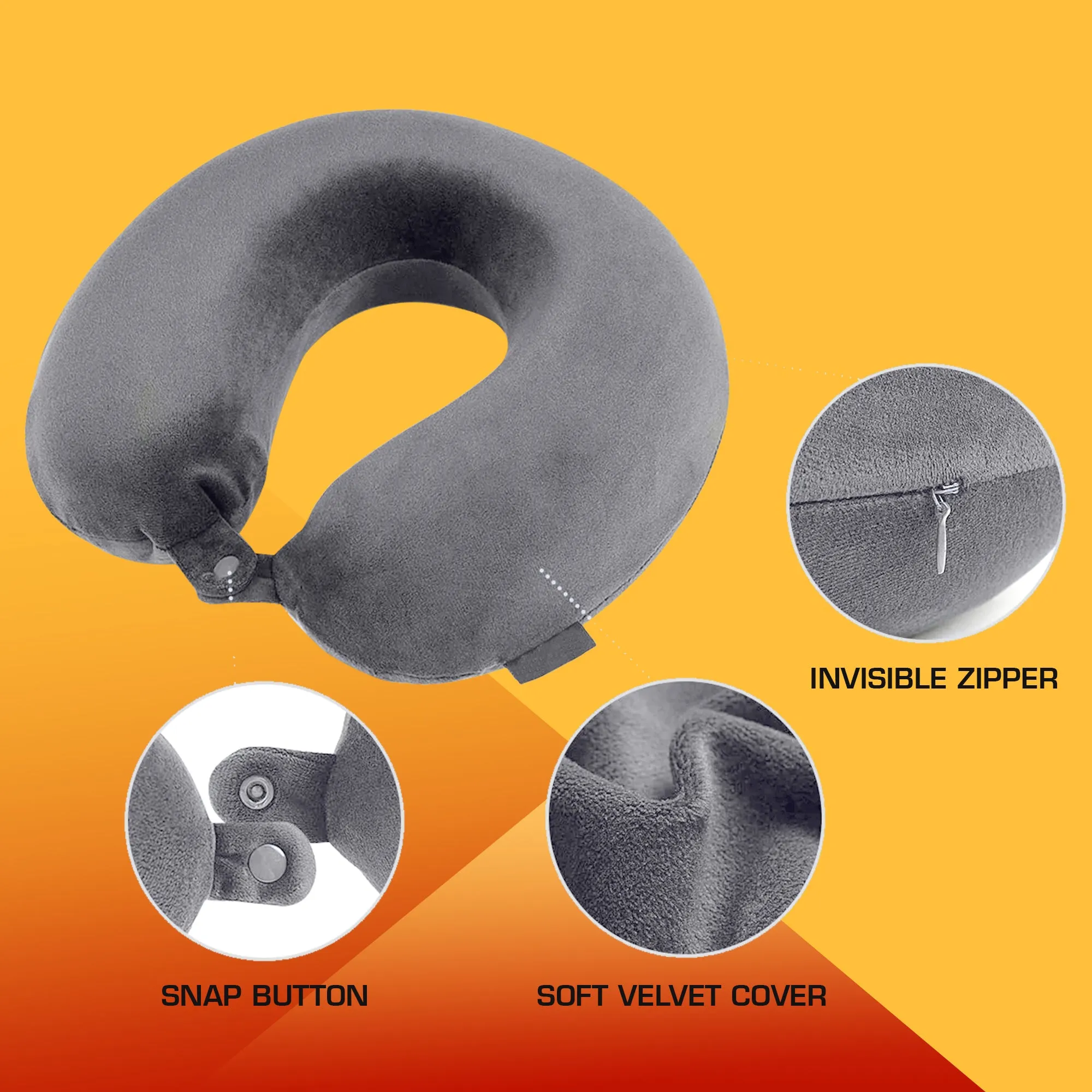 Premium Memory Foam Neck Pillow