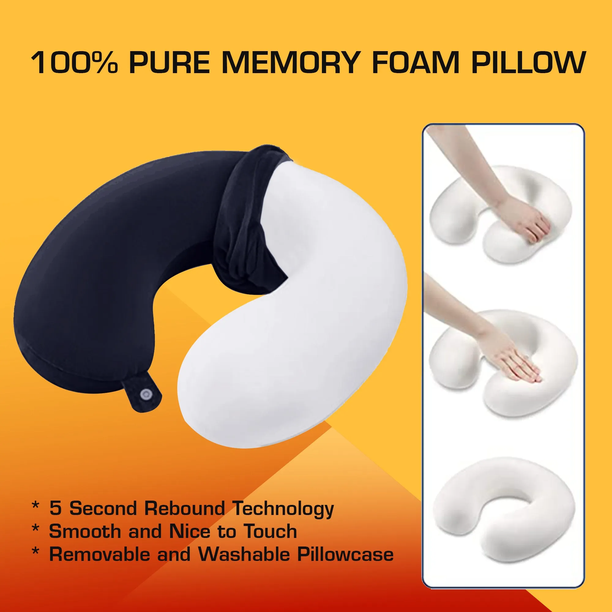 Premium Memory Foam Neck Pillow
