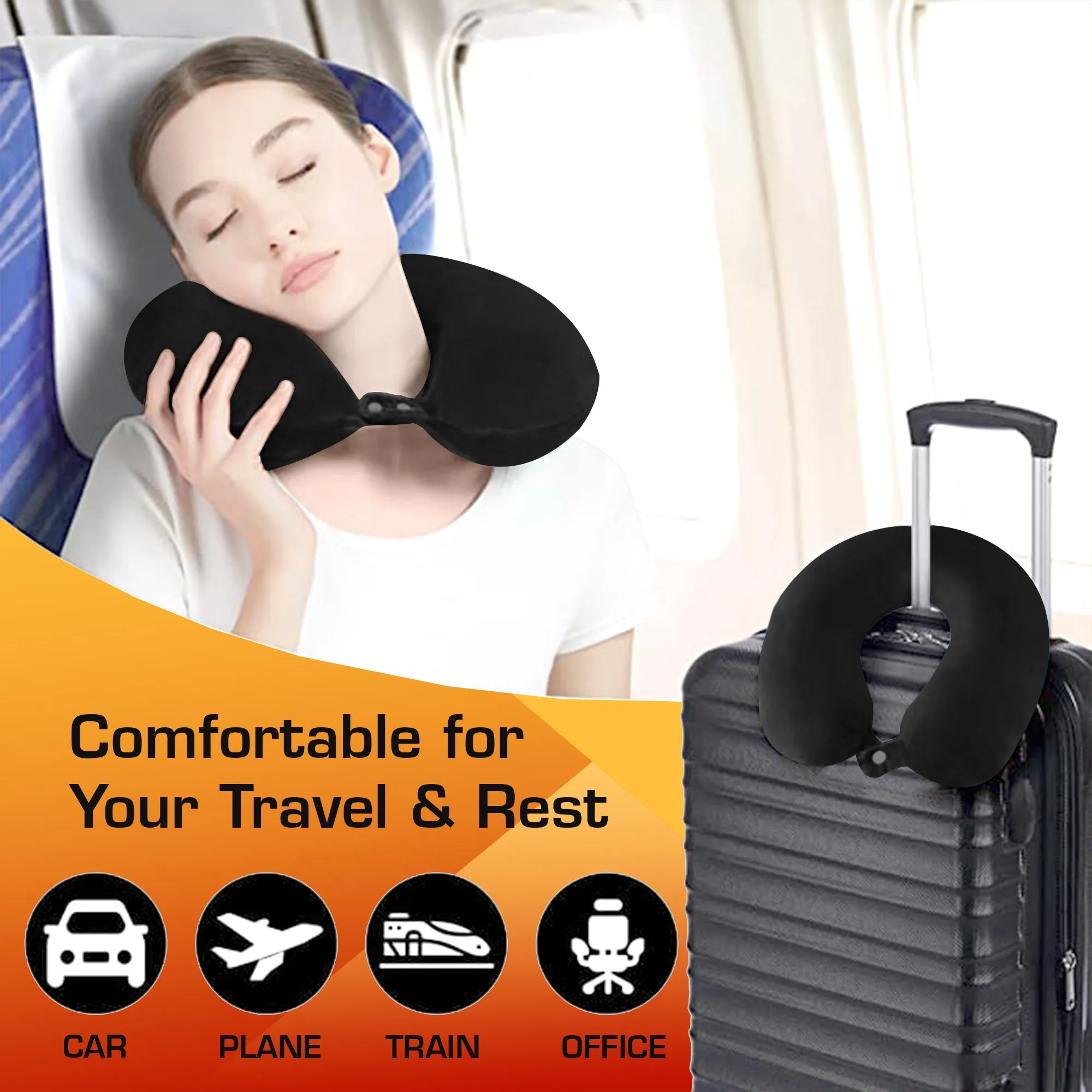 Premium Memory Foam Neck Pillow