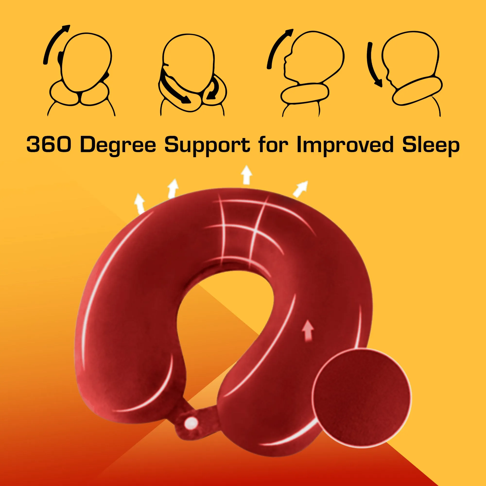Premium Memory Foam Neck Pillow