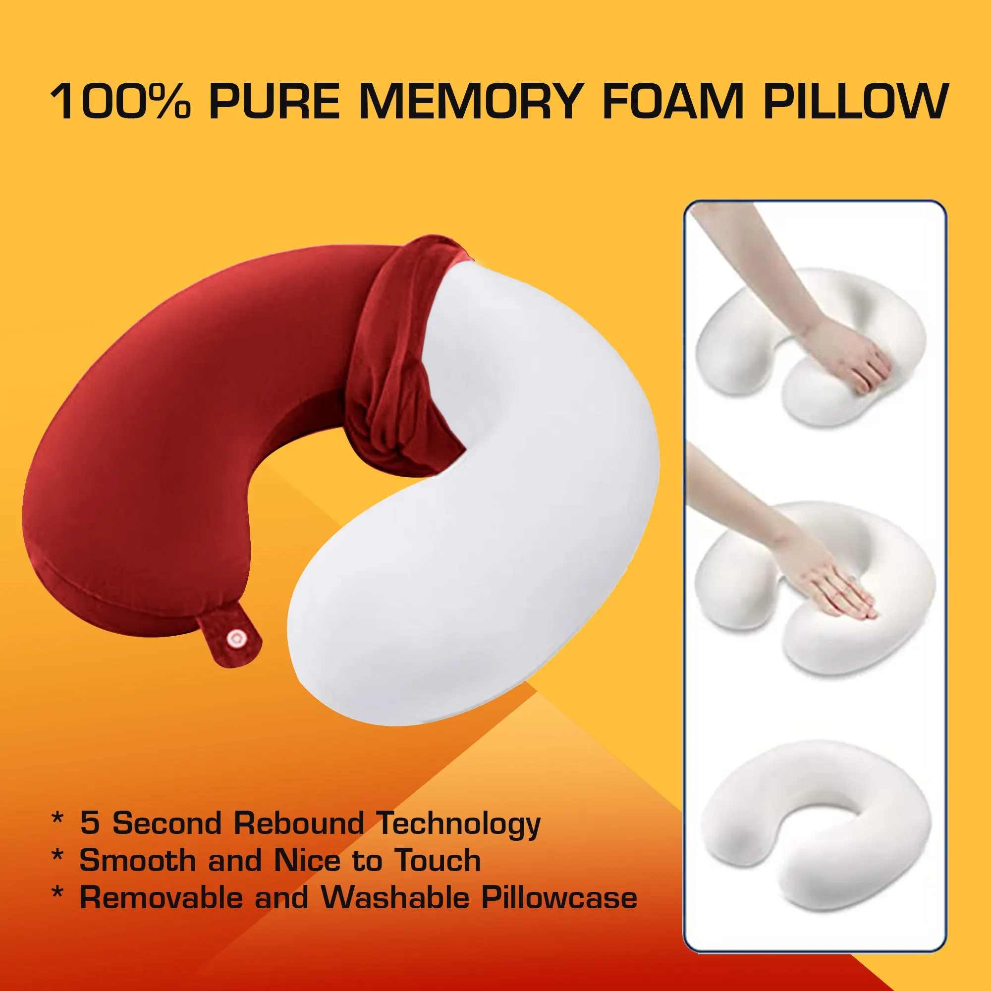Premium Memory Foam Neck Pillow