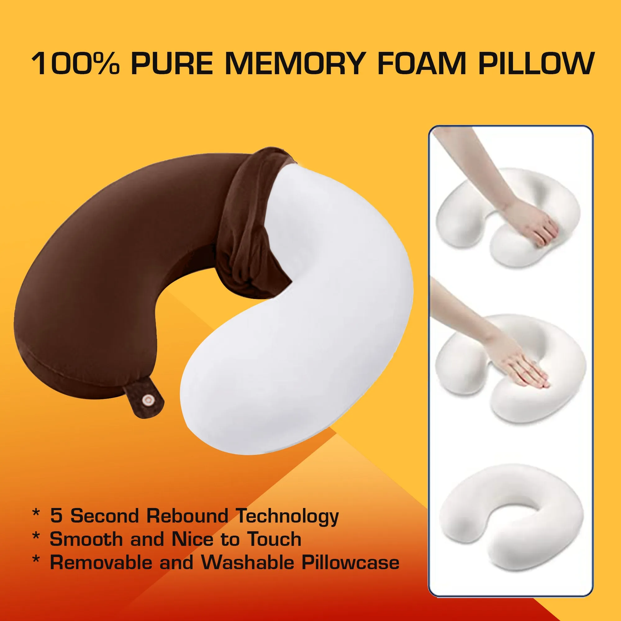 Premium Memory Foam Neck Pillow
