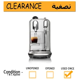 Sage Creatista Plus Nespresso Capsule Coffee Machines- Clearance