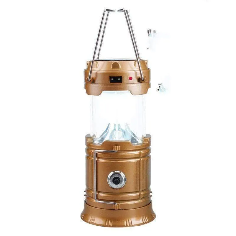 Solar Fan Light & Rechargeable Emergency Camping Light