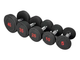 Sportgear Urethane Round Head Dumbbell Set 5 -75 lbs