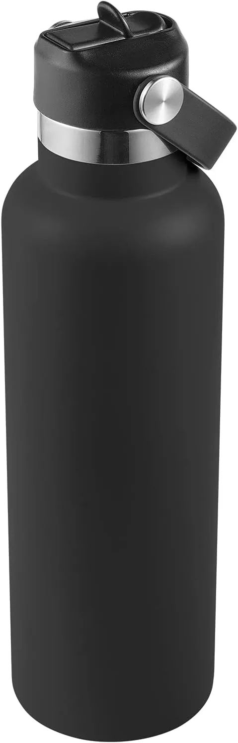 Straw Lid fits Hydro Flask Standard Mouth, 21 24 oz, Sports Flex Cap Water Bottle Accessories Replacement Top