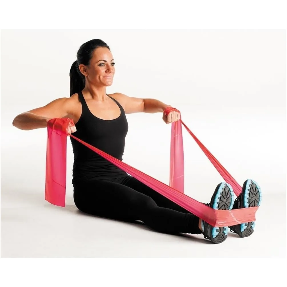 TheraBand Professional Latex Resistance Bands, Yellow & Red & Green, Beginner Set