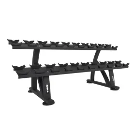 TKO Strength 10 Pair Dumbbell Saddle Rack