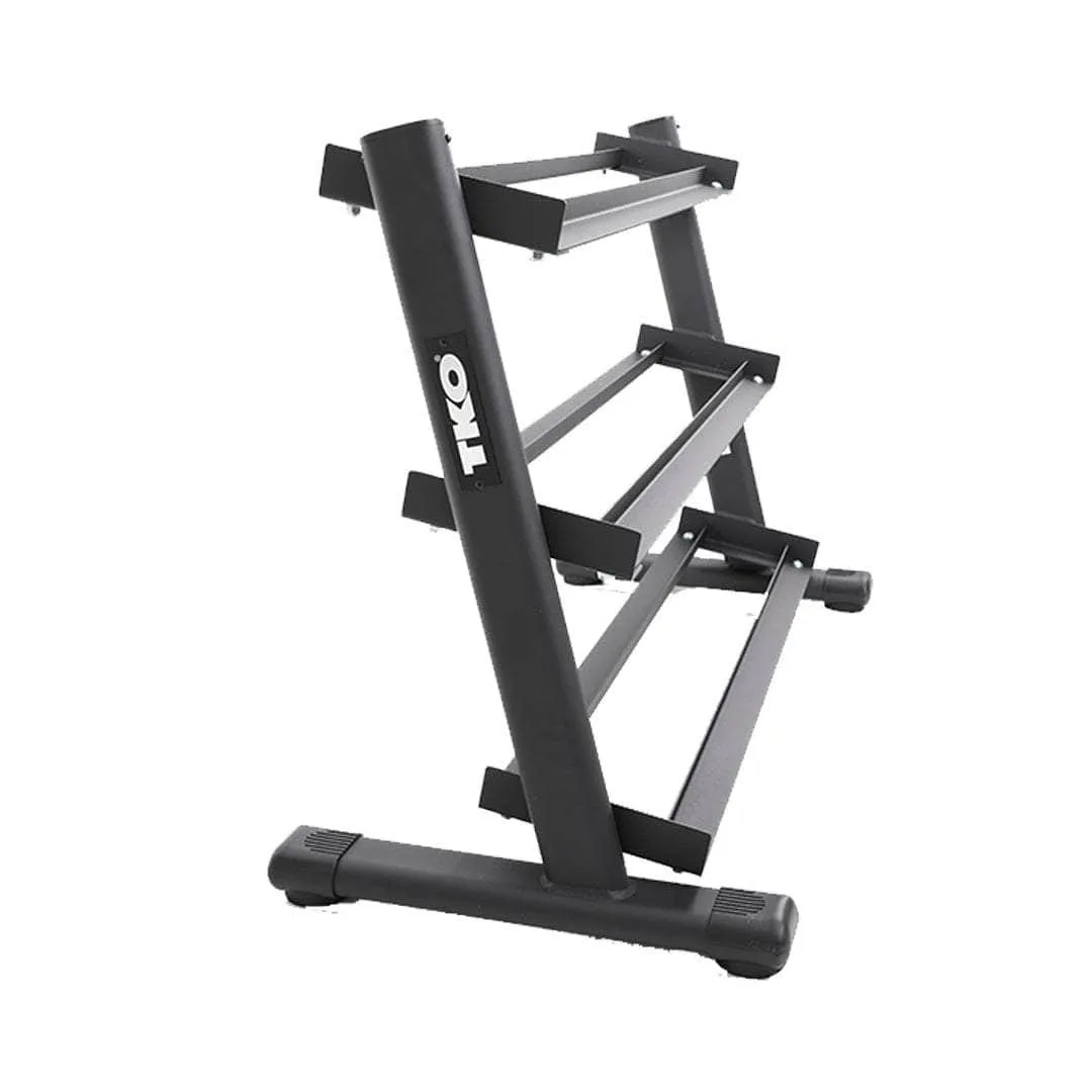 TKO Strength 3-Tier Rail Dumbbell Rack 6230-B