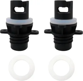 Upgraded Version Electric Pump Hose Connection for Halkey-Roberts Valve Adapters, Paddle Board Pump Nozzle Replacements with 3 Gaskets for Connection(2PCS)