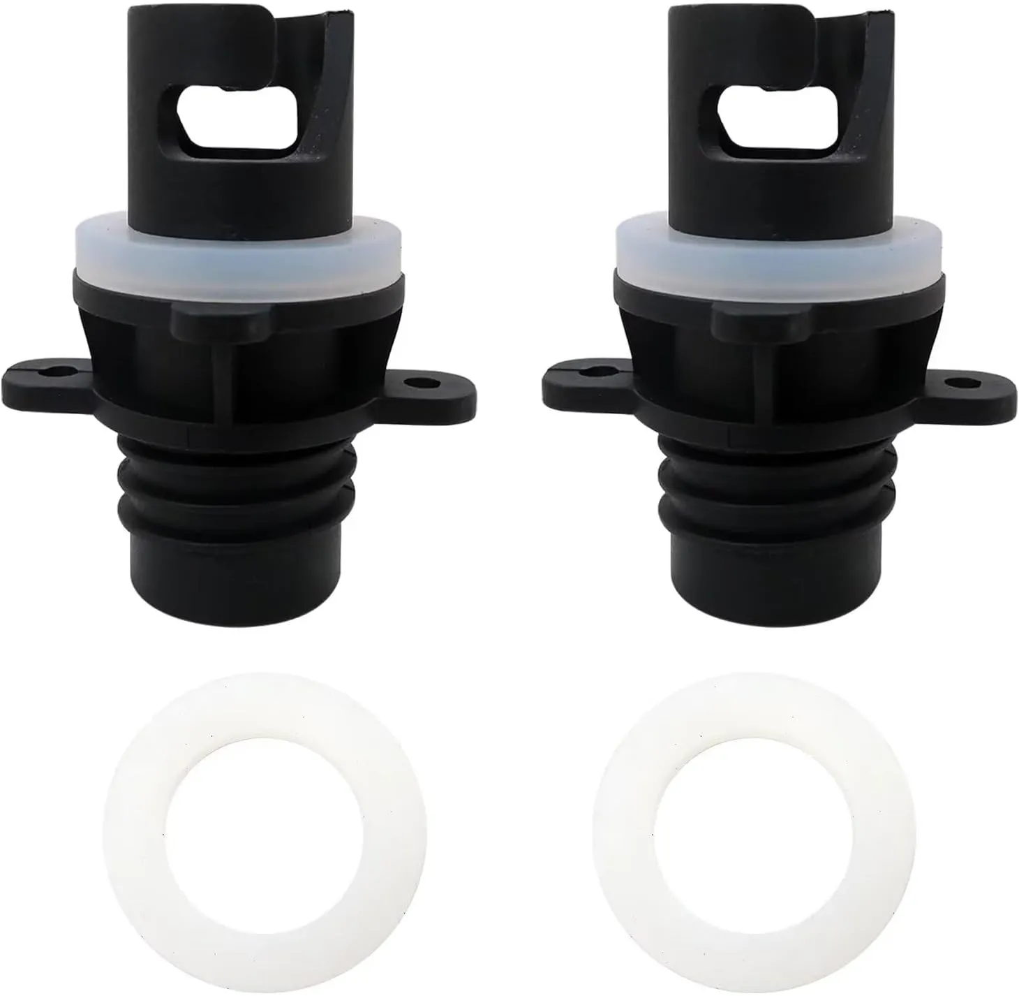 Upgraded Version Electric Pump Hose Connection for Halkey-Roberts Valve Adapters, Paddle Board Pump Nozzle Replacements with 3 Gaskets for Connection(2PCS)