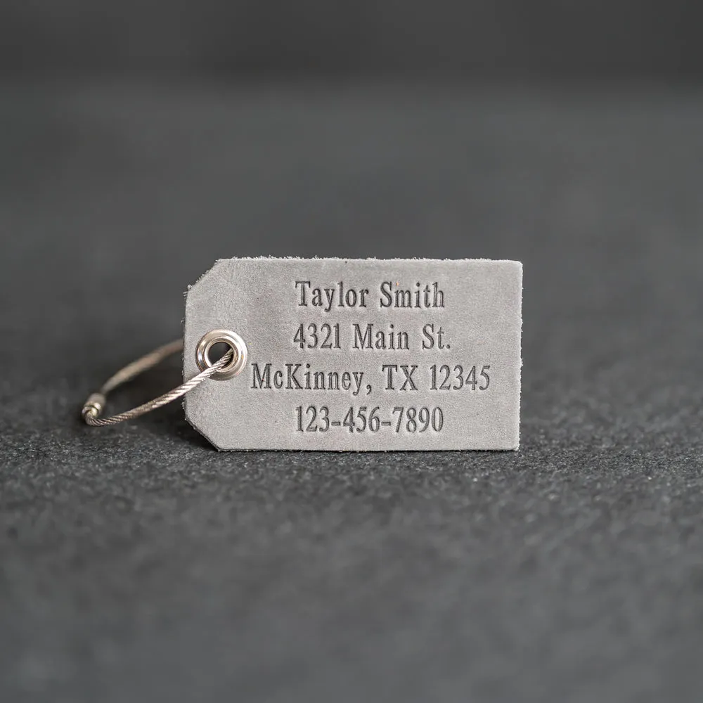 Weddings - Personalized Leather Luggage Tag Place Cards/Favors