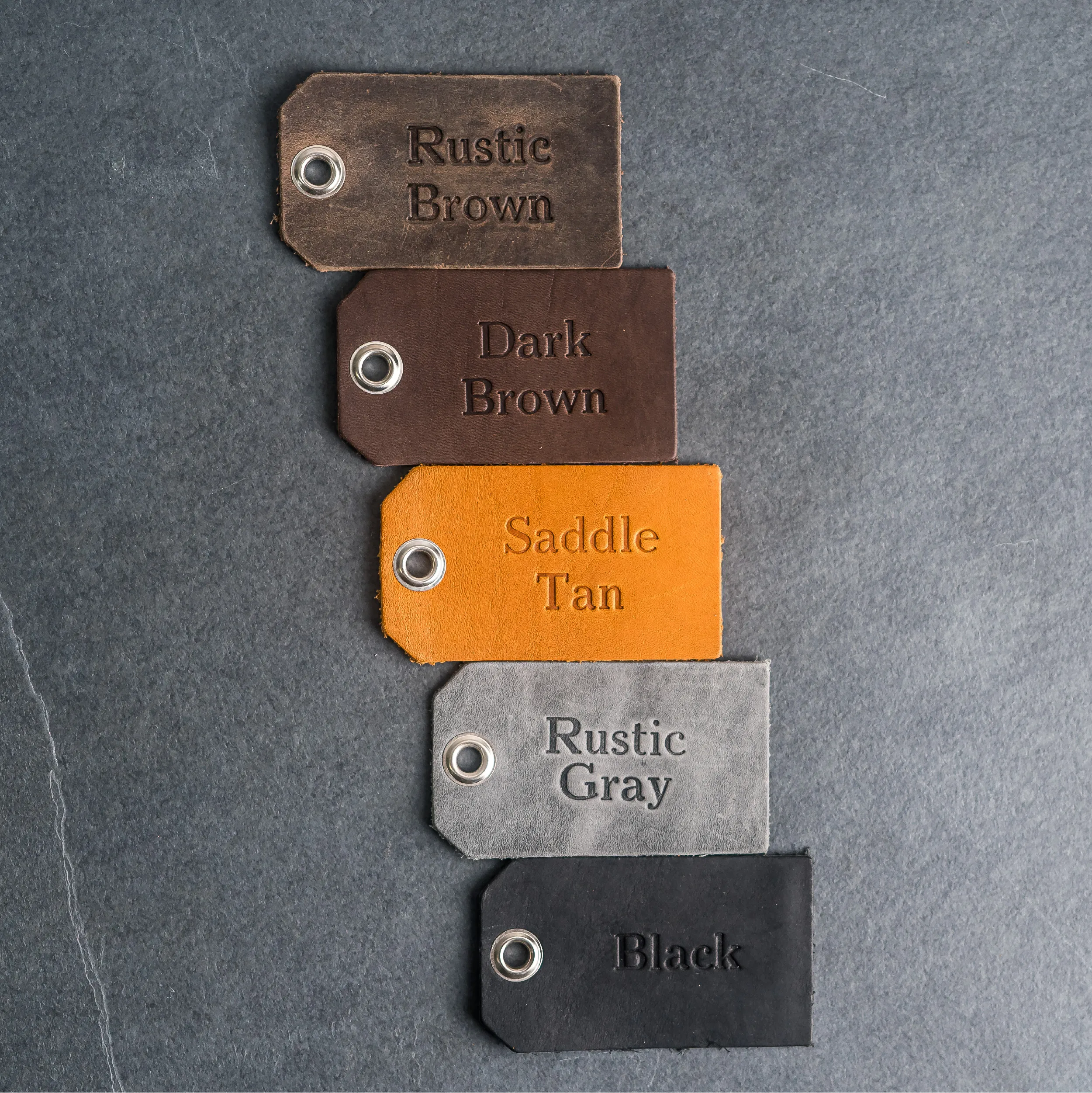 Weddings - Personalized Leather Luggage Tag Place Cards/Favors