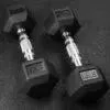 Wright Equipment Rubber Hex Dumbbells
